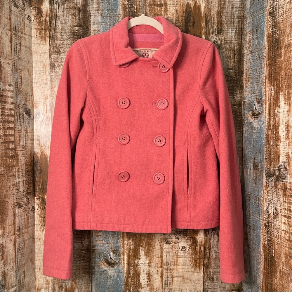 Abercrombie & Fitch Vintage cropped wool peacoat xs pink